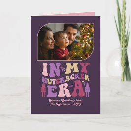 Sugar Plum Fun Retro Christmas Photos Feiertagskarte