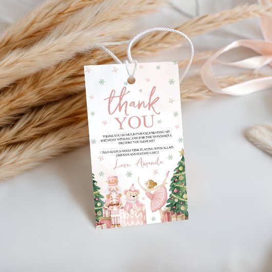 Sugar Plum Nutcracker Favor Tag Geschenkanhänger