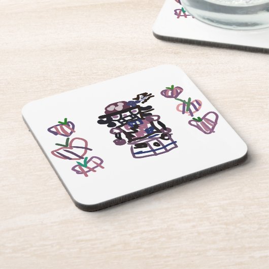 Sugar plum nutcracker getränkeuntersetzer (Linke Seite)