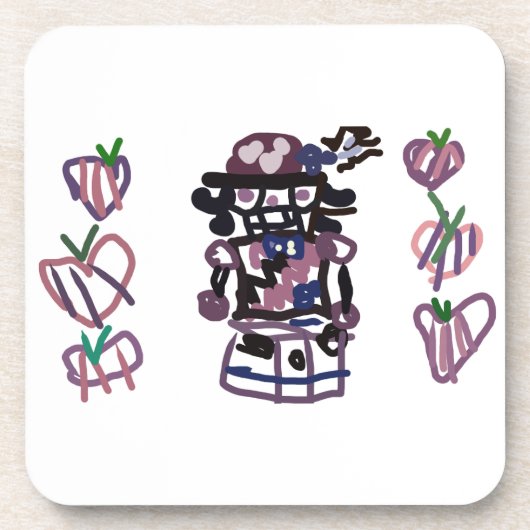 Sugar plum nutcracker getränkeuntersetzer (Vorderseite)