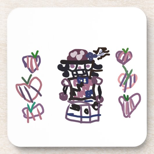 Sugar plum nutcracker getränkeuntersetzer (Vorderseite)