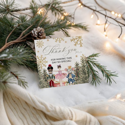 Sugar Plum Nutcracker Gift Tag Geschenkanhänger