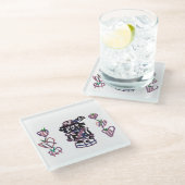 Sugar plum nutcracker glasuntersetzer (Schrägansicht)