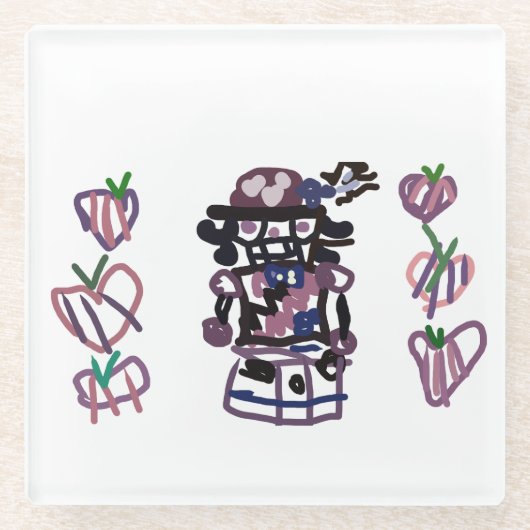 Sugar plum nutcracker glasuntersetzer (Vorderseite)