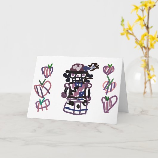 Sugar plum nutcracker karte (Gelbe Blume)