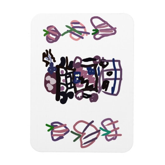 Sugar plum nutcracker magnet (Vertikal)