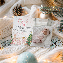 Sugar Plum Nutcracker Photo Thank You Einladung