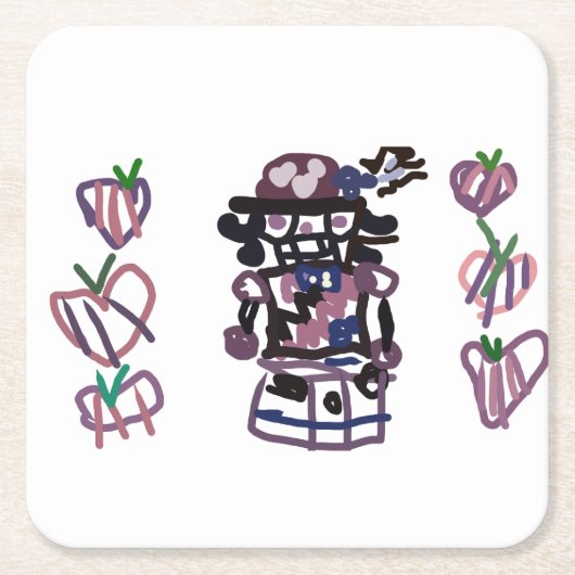 Sugar plum nutcracker rechteckiger pappuntersetzer (Vorderseite)