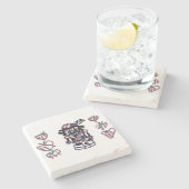 Sugar plum nutcracker steinuntersetzer (Seitenansicht)