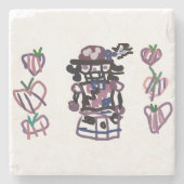 Sugar plum nutcracker steinuntersetzer (Vorderseite)