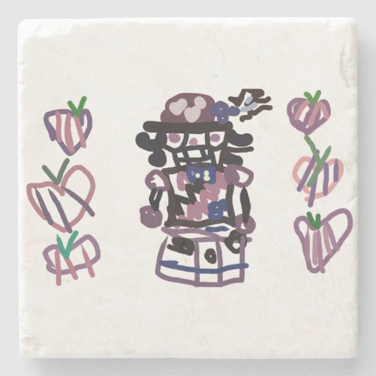 Sugar plum nutcracker steinuntersetzer (Vorderseite)