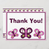 Sugar Plum Schmetterlinge Vielen Dank Karten (Vorne/Hinten)