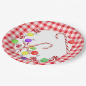 Sugar Plums Holiday Pappteller (Schrägansicht)