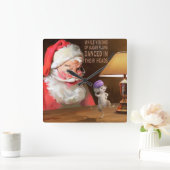 Sugar Plums Quadratische Wanduhr (Zuhause)