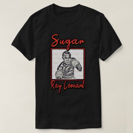 Sugar Ray Leonard White T-Shirt (Design vorne)