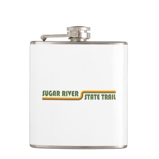 Sugar River Staat Trail Wisconsin Flachmann (Vorderseite)