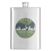 Sugar River Staat Trail Wisconsin Flachmann (Vorderseite)
