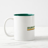 Sugar River Staat Trail Wisconsin Zweifarbige Tasse (Links)