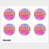 Sugar Rush Round Sticker (Blatt)