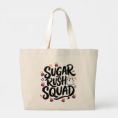 Sugar Rush Squad Halloween-Korn Jumbo Stoffbeutel (Rückseite)