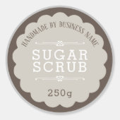 Sugar Scrub Runder Aufkleber (Vorderseite)