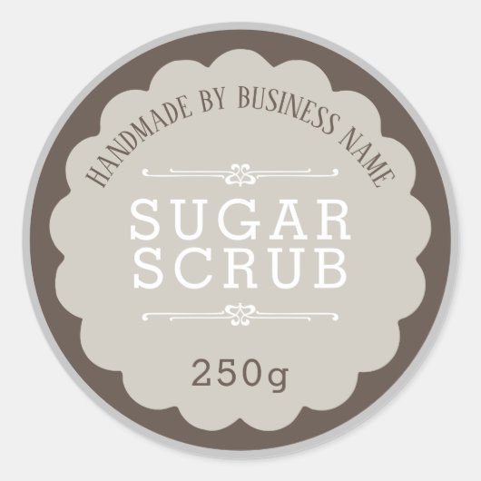 Sugar Scrub Runder Aufkleber (Vorderseite)