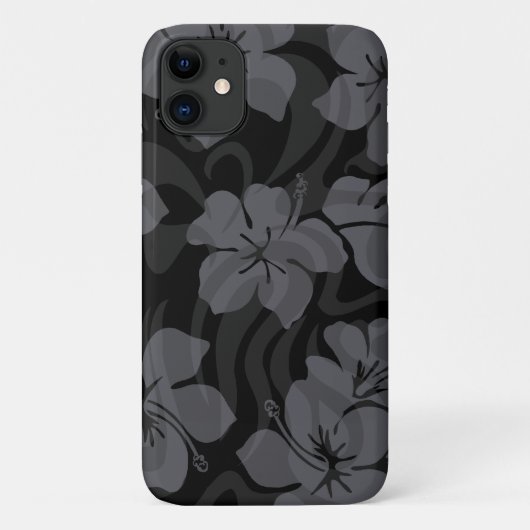 Sugar Shack Hawaiian Hibiskus Black Case-Mate iPhone Hülle (Rückseite)