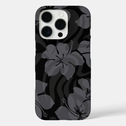 Sugar Shack Hawaiian Hibiskus Black Case-Mate iPhone Hülle (Rückseite)