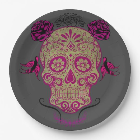 Sugar Skull 1.0 Pappteller (Vorderseite)