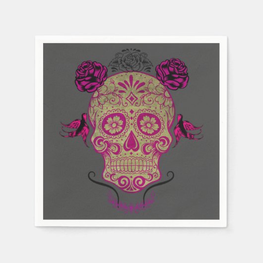Sugar Skull 1.0 Serviette (Vorderseite)