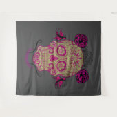Sugar Skull 1.0 Wandteppich (Vorderseite (Horizontal))