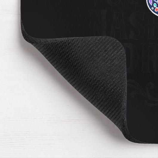 Sugar Skull And Bats Logo Black Text Premium  Mousepad (Ecke)