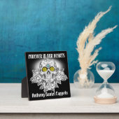 Sugar Skull and Roses Memorial Platte Fotoplatte (InSitu)