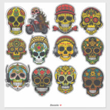 Sugar Skull Art 12 Vintages Pack