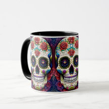 Sugar Skull Art Blume Skull Roses