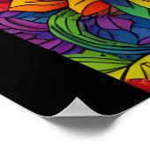 Sugar Skull Art - Blumenfiesta Poster (Ecke)