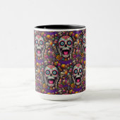 Sugar Skull Art - Candy Skull Überraschung Tasse (Zentrum)