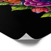 Sugar Skull Art - Celebrate Dia de los Muertos Poster (Ecke)