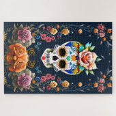 Sugar Skull Art - Celebrate Life Puzzle (Horizontal)