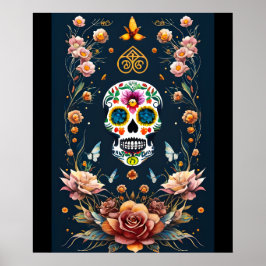 Sugar Skull Art - Der Feierliche Geist Poster
