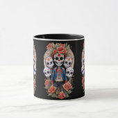 Sugar Skull Art - Der Stehende Mensch Tasse (Zentrum)