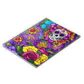 Sugar Skull Art - Día de los Muertos Notizblock (Linke Seite)