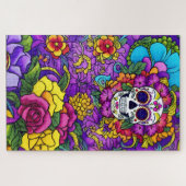 Sugar Skull Art - Día de los Muertos Puzzle (Horizontal)
