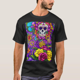 Sugar Skull Art - Día de los Muertos T-Shirt
