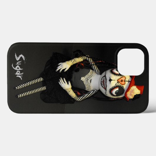 Sugar Skull Art Doll Sugar iPhone Case (Rückseite (Horizontal))