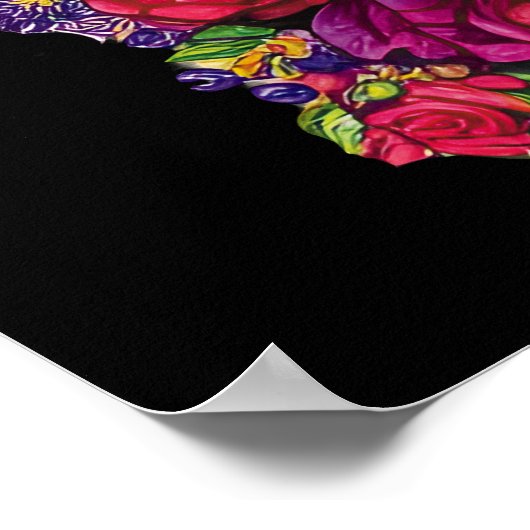 Sugar Skull Art - Eine bunte Hommage Poster (Ecke)