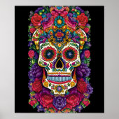Sugar Skull Art - Eine bunte Hommage Poster (Vorne)
