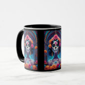 Sugar Skull Art - Embraise the Elegante Tasse (Vorderseite Links)