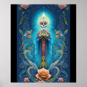 Sugar Skull Art - Entfesseln Sie den Geist Mexikos Poster (Vorne)