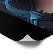 Sugar Skull Art - Farbenfrohe Äußerungen Poster (Ecke)